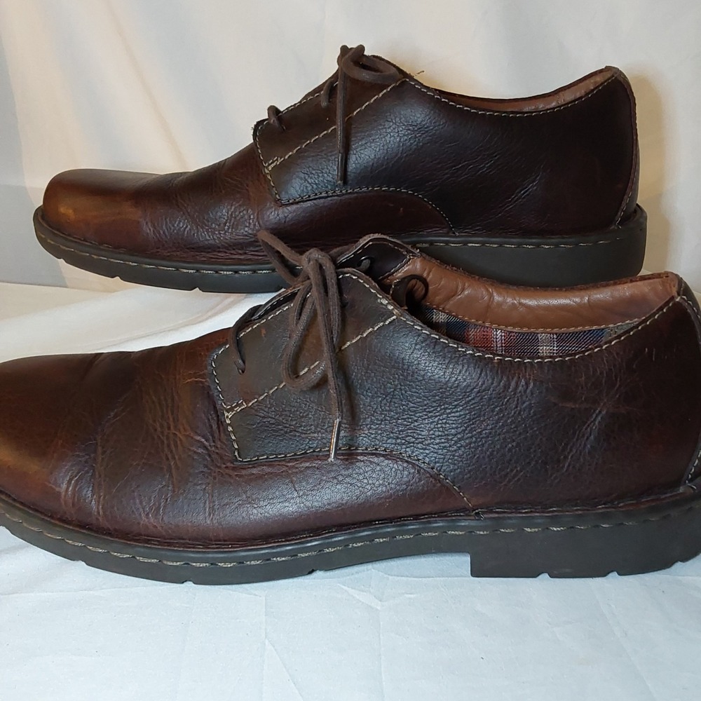 Clarks Men's 15W Stratton Way Brown Leather Causal Everyday Comfortable Shoe